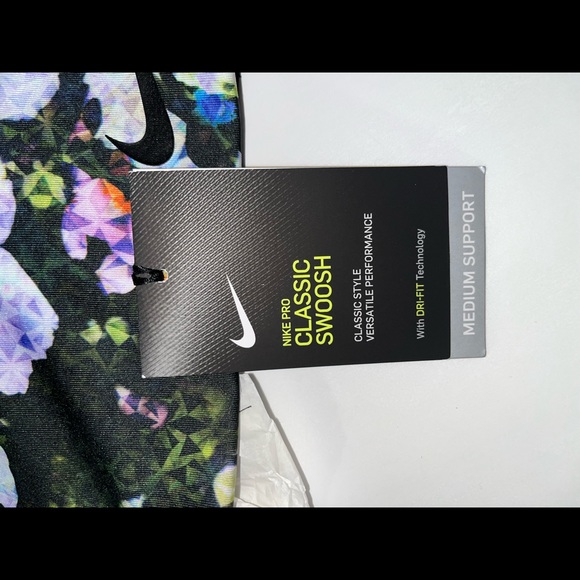 Nike Pro Classic Swoosh Modern Print sports bra size XS - Picture 6 of 8